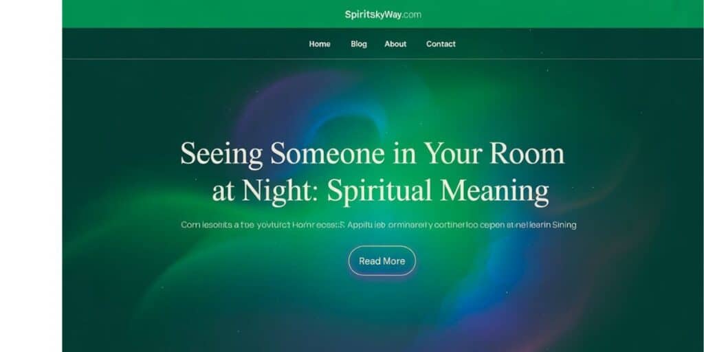 Seeing Someone in Your Room at Night Spiritual Meaning