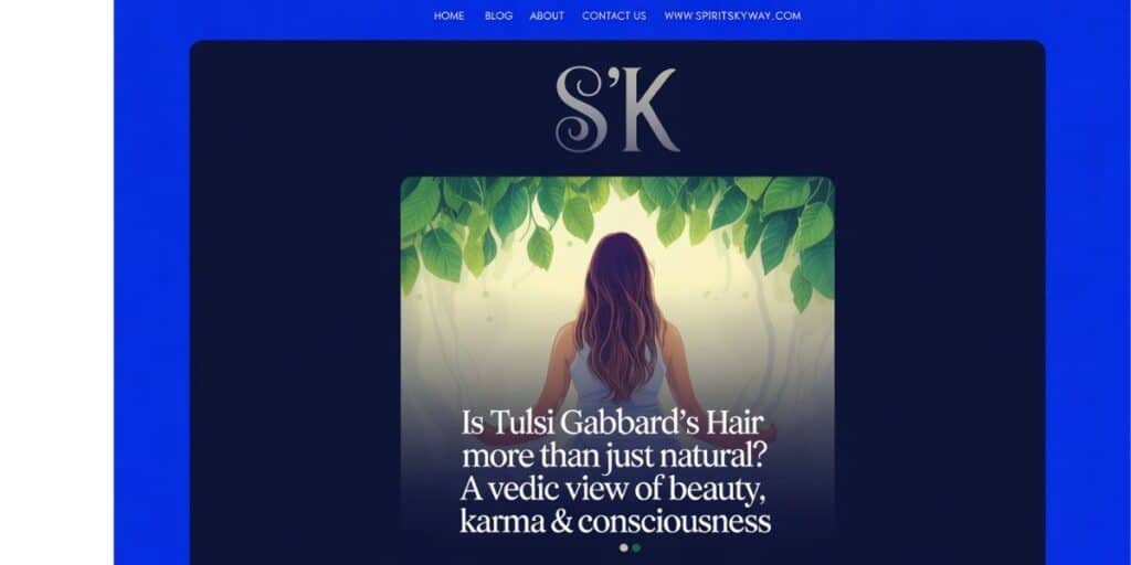 "Is Tulsi Gabbard’s Hair More Than Just Natural? A Vedic View of Beauty, Karma & Consciousness"