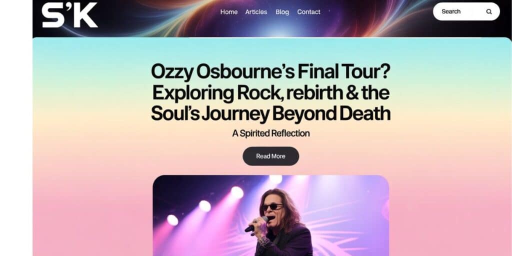 "Ozzy Osbourne’s Final Tour? Exploring Rock, Rebirth & the Soul’s Journey Beyond Death"