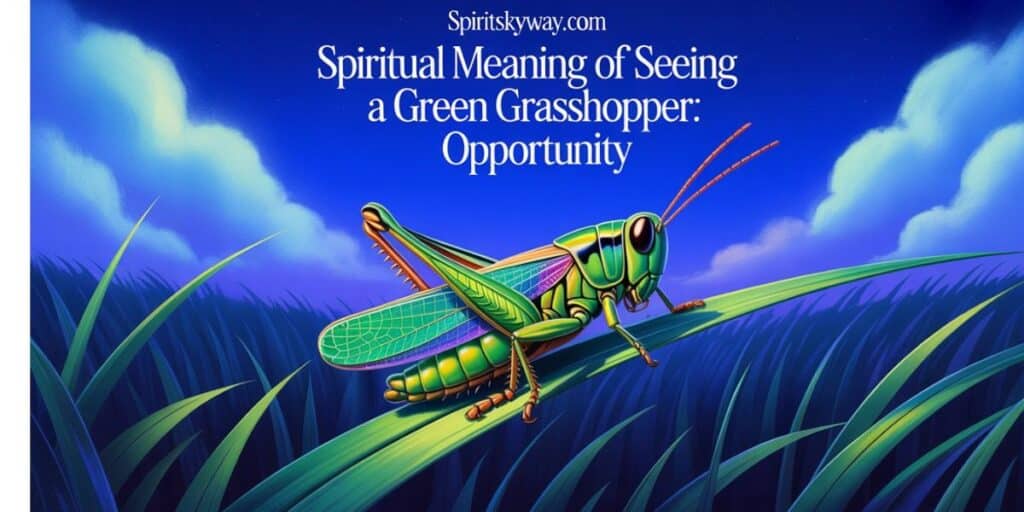 Spiritual Meaning of Seeing a Green Grasshopper: Opportunity