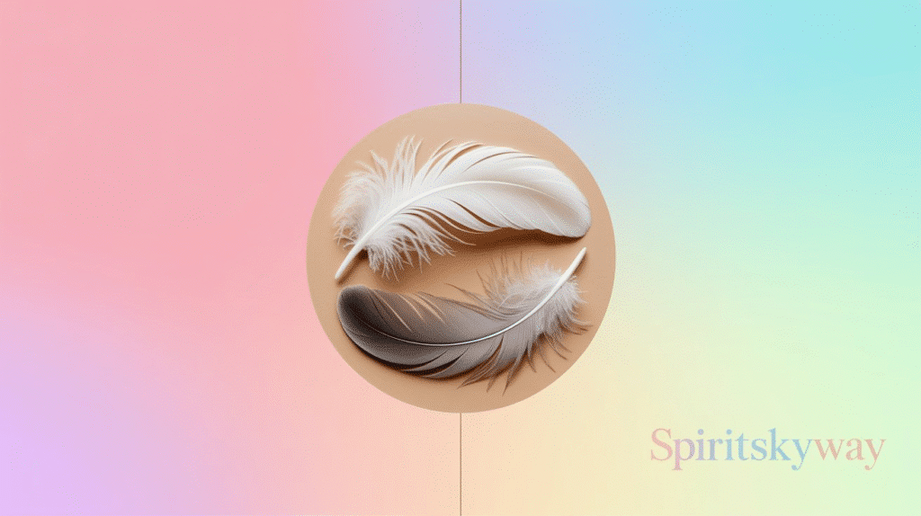 White and Grey Feather Meaning: Spiritual Messages of Peace and Balance
