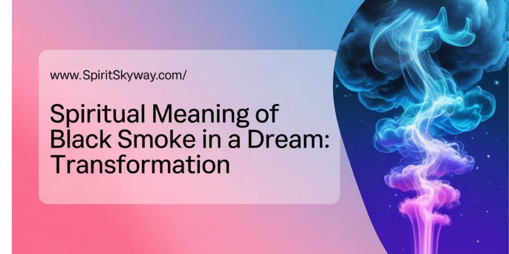 Spiritual Meaning of Black Smoke in a Dream: Transformation