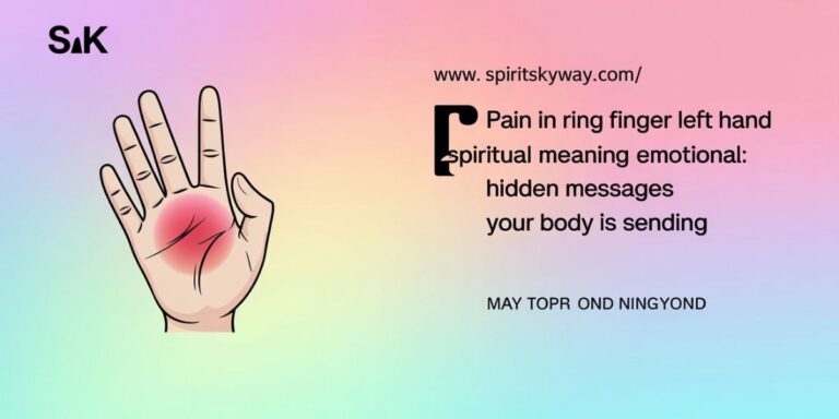 Pain in Ring Finger Left Hand Spiritual Meaning Emotional: Hidden Messages Your Body Is Sending